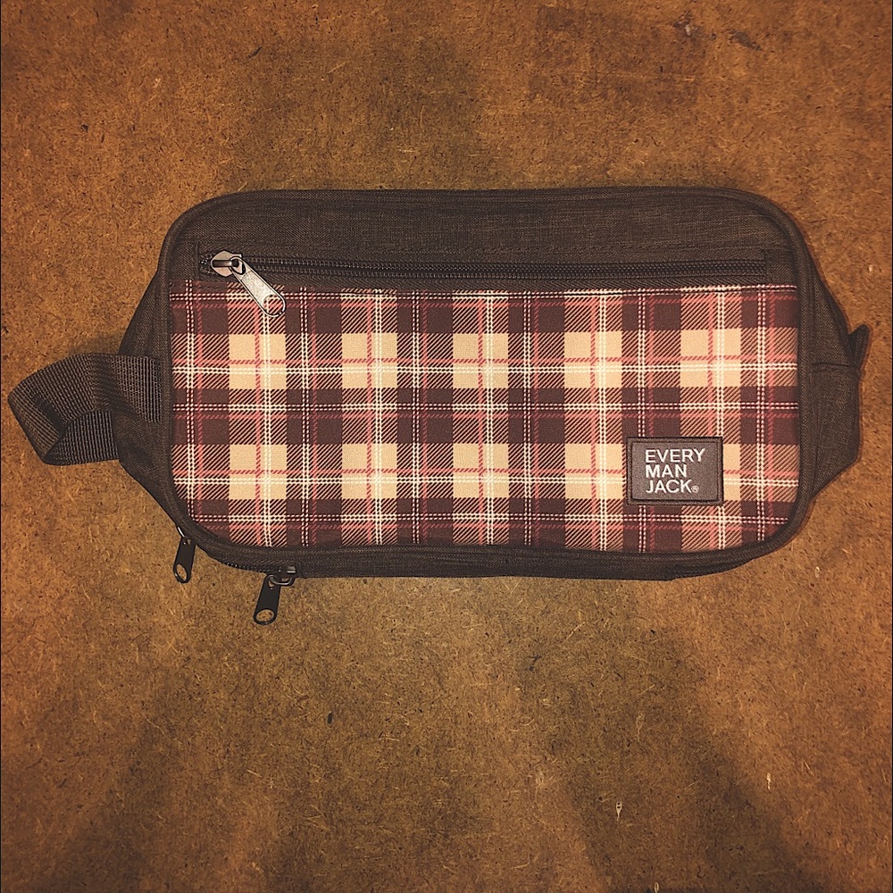 Men’s Plaid Toiletry Bag
